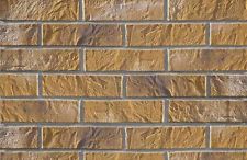 BRICK SLIPS CLADDING WALL TILES FLEXIBLE (Pack of 52) 1 Sqm - YELLOW BRICK