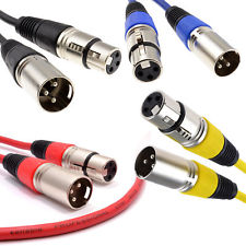 Microphone Lead / Mic Cable / XLR Patch Lead Balanced Male to Female Plugs