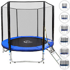 Trampoline de jardin set complet avec filet de sécurité et échelle