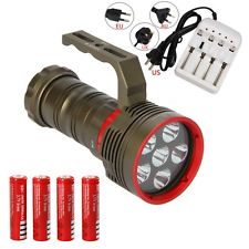 SKYRAY DX6 30000LM 6X XM-L2 LED 200M plongée sous-marine 18650 Lampe Torche Lamp