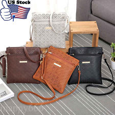 femme Sacoche creusé Bandoulière Sac Porte-monnaie en cuir Sacs à main