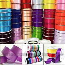 50m Quality Reels Satin Ribbon Roll 50/100 Metre Lengths Width 6,10,15,25 & 38mm