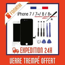 ECRAN LCD IPHONE 7 / 7 PLUS / 8 / 8 PLUS NOIR / BLANC VITRE TACTILE SUR CHASSIS