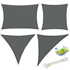 Sonnensegel UV Sonnenschutz Wasserabweisend Sonnendach Polyester Grau #609-gr