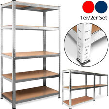 Étagère charge lourde metallique 4/5 tablettes Stockage rangement objets lourds