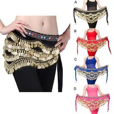 Ceinture de Danse Orientale Belly Dance hip scarf danse du ventre Foulard d'or