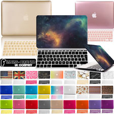Rubberized Case Cover with Keyboard Skin for Apple MacBook air Pro 11 13 15 inch