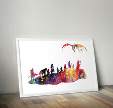 Lord of the rings inspired gandalf poster print wall art decor lotr the hobbit