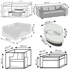 WEHNCKE Garten Lounge Set Sitzgruppe Garnitur Schutzhülle - Hülle Abdeckung 420D