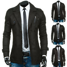 Mantel Sweatjacke Casual Unifarben Classic Herren Mix BOLF 4D4 Übergangsmantel