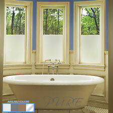 Privacy White Frosted Window Film Frost Etched Glass Sticky Back Plastic Colours