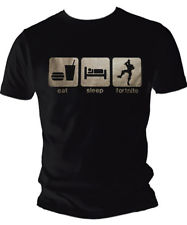 Tee Shirt FORTNITE ENFANT/ADULTE EAT SLEEP FORTNITE - 1 à 14 ans ou S M L XL XXL