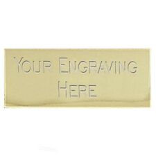 Engraved Trophy Nameplate 50mm x 16mm, Gold or Silver
