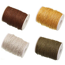 Gourmette Chaîne Pour Création Bijoux  0.7x3x2mm Argenté/Doré/Bronze 5/100m