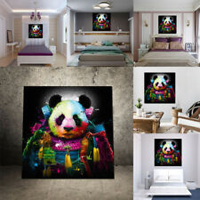 Peinture Huile Panda Tableau Toile Art Abstraite Moderne Décor Maison Mural Mode