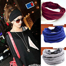 Large Femme Bande Mignon Serre-Tête Oreilles De Lapin Echarpe Bandeau Cheveux