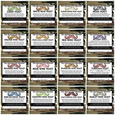 Home Brew Yeast. White&Red Wine,Cider,Mead,High Alc,Ginger,Port,etc. 1,3,5,10Pck