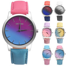 Mode femmes montre-bracele en cuir quartz analogique Business Watch Nouveau