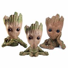 Gardiens De La Galaxie Vol.2 Groot Résine Modèle Figure Brosse Flowerpot Pen Toy