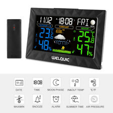 LCD Station Météo sans Fil Baromètre Température Humidité Testeur Horloge