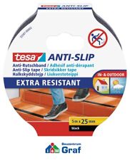 tesa Anti-Rutschband 5 m x 25 mm / in transparent und schwarz erhältlich / #870