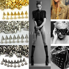 100x Clou Rivets Cône PR DIY customisation Déco Sac Chaussures Vêtement Punk