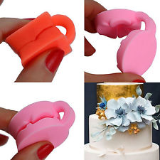 3D Silicone Fleur Rose Mould Moule Gâteau Sucre Cookie Fondant Muffin DIY Joli