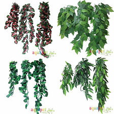 Reptile Vivarium Realistic Jungle Silk Plant Vine Decor Small Medium Large