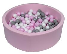 Piscine à balles pour enfant, Aire de jeu + 300 balles rose