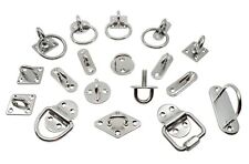 Edelstahl Augplatte Zurröse Öse Zurrhaken Wandhaken, Haken, Raute, Wirbel, Ring