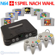 Nintendo 64 Konsole + 2 Controller + Super Mario und Zelda N64 Spiele