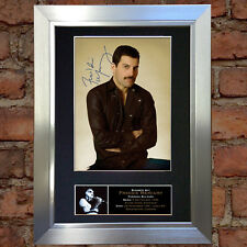 FREDDIE MERCURY Signed Autograph Mounted Photo Repro A4 Print 65