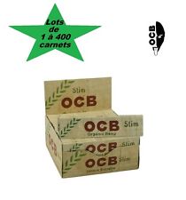OCB Slim chanvre bio lots de 1 à 400 carnets de feuilles à rouler grande taille