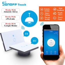 Domotique WIFI Touch Interrupteur Commutateur à Alexa/Google Sans Fil Smart Home