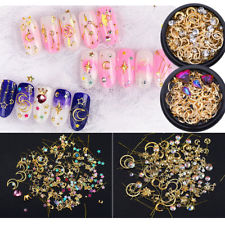 Glitter Crystal Nail Art Ongles Strass Rivets Tips Salon Manucure 3D Décoration