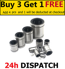 Closed Linear Ball Bearing Bushing with Rubber Seals - from LM6-UU to LM40-UU