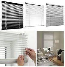 ALUMINIUM VENETIAN BLIND WINDOW BLINDS SILVER BLACK WHITE COLOUR 25MM SLATS
