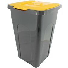 Abfalltonne Mülltonne Abfalleimer Mülleimer 50 Liter Deckel rot blau gelb Neu
