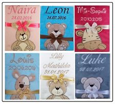 ★ Babydecke mit Namen und Datum bestickt  ★ Geschenk ★ Geburt ★ Taufe ★