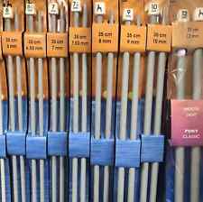Pony Classic Single Ended Knitting Needles - 25cm 30cm 35cm 40cm - All Sizes
