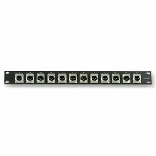 Pulse 19" Pre-Loaded XLR Rack Panel Patch Bay