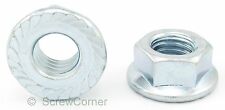Flanschmutter 1/4-20 UNC Stahl verzinkt - Serrated Flange Nut 1/4-20 UNC