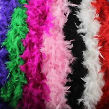 2M FEATHER BOA COSTUME ACCESSORY FANCY DRESS BURLESQUE SHOWGIRL DANCER 12 GOLOUR