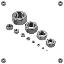 Edelstahl Sechskantmuttern DIN 934 rostfrei A4 VA V4A von M 1,6 bis M 24
