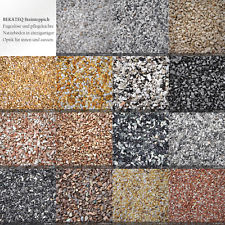Steinteppich SET Farben Natursteinteppich Innen Aussenbereich 2m² + Bindemittel