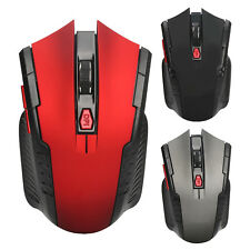 Wireless Gaming Maus USB optisch 5.600DPI 2,4GHz Schwarz Grau oder Rot 6 Tasten