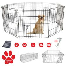 Pet Dog Pen Puppy Rabbit Foldable Playpen Indoor/Outdoor Enclosure Run Cage