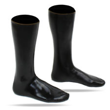 LatexDreamwear 100% Heavy Latex rubber Socken Wadenhoch schwarz getaucht 0.6