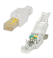 RJ45 Cat6 Netzwerkstecker Werkzeuglos toolless Network connector 1-10 Stk. Cat