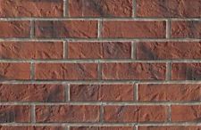 BRICK SLIPS CLADDING WALL TILES FLEXIBLE (Pack of 52) 1 Sqm - DARK BRICK